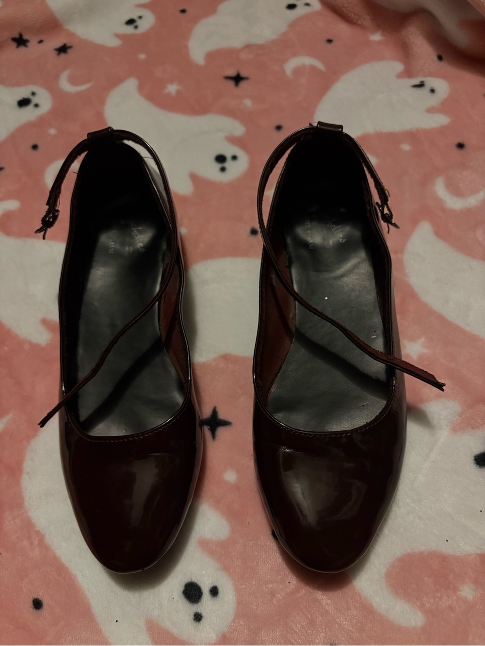 Seychelles Women's Patent Ankle-Strap Pumps in Dark Burgundy